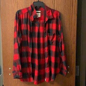 Long sleeve plaid shirt